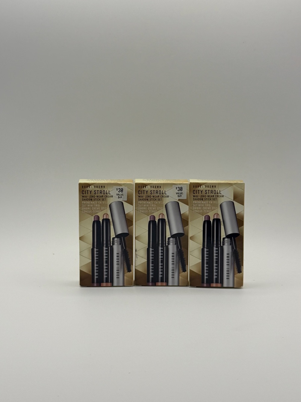 Bobbi Brown City Stroll Mini Eye Makeup Set NEW Authentic 3 pack